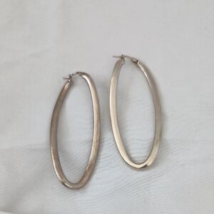 Elegant Silver Hoop Earrings